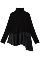 【ランバン オン ブルー/LANVIN en Bleu】のアシンメトリーヘムタートル ブラック|ID: prp329100004748443 ipo3291000000035844004