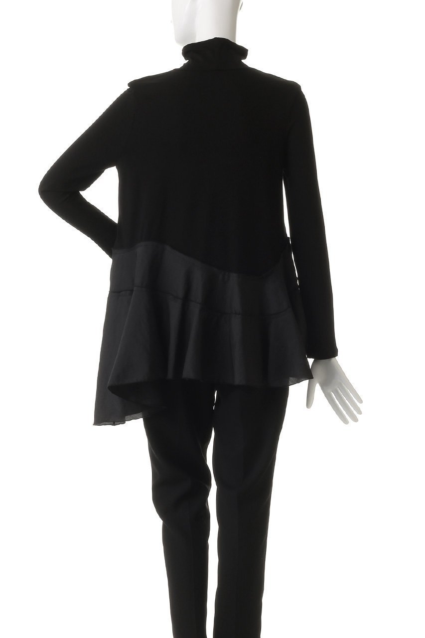 【ランバン オン ブルー/LANVIN en Bleu】のアシンメトリーヘムタートル 人気、トレンドファッション・服の通販 founy(ファニー) 　ファッション　Fashion　レディースファッション　Fashion for Women　トップス・カットソー　Cut & Sew Tops　シャツ・ブラウス・オフィスカジュアル　Elegant Blouses & Button-Ups　ロングTシャツ・Tシャツ　Longline T-Shirts & Tees　カットソー・ベーシックTシャツ　Cut-and-Sewn Tops / Stretch Tees & Basics　スリーブ　Sleeve, Long Sleeve / Short Sleeve　ハイネック　High Neck, Mock Neck　フレア　Flare, Flared　マニッシュ　Mannish, Boyish　ロング　Long, Long-Length　other-4|ID: prp329100004748443 ipo3291000000036129375