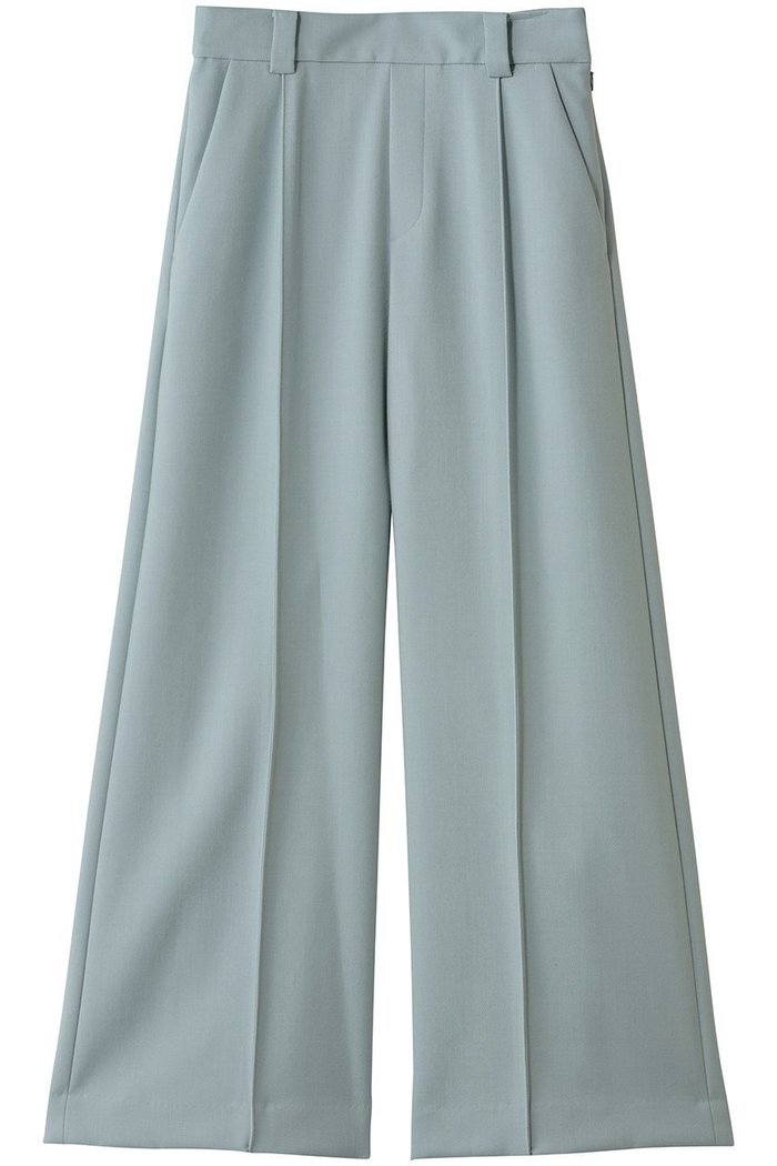 【ランバン オン ブルー/LANVIN en Bleu】のダブルクロスワイドパンツ インテリア・キッズ・メンズ・レディースファッション・服の通販 founy(ファニー) https://founy.com/ ファッション Fashion レディースファッション Fashion for Women パンツ Pants & Trousers シンプル Simple, Minimal センター Center, Center Line バランス Balance, Style Balance ビジネス 仕事 通勤 Business / Work / Commuting フォーマル Formal, Dressy 定番 Standard, Basic Item |ID: prp329100004748445 ipo3291000000035412191