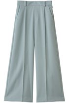 【ランバン オン ブルー/LANVIN en Bleu】のダブルクロスワイドパンツ グリーン|ID: prp329100004748445 ipo3291000000035412192