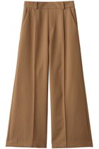 【ランバン オン ブルー/LANVIN en Bleu】のダブルクロスワイドパンツ キャメル|ID: prp329100004748445 ipo3291000000035949583