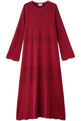 【ランバン オン ブルー/LANVIN en Bleu】のニットレースワンピース 人気、トレンドファッション・服の通販 founy(ファニー) ファッション Fashion レディースファッション Fashion for Women ワンピース Dresses チュニック Tunic Tops & Dresses アンダー Underwear Essentials エレガント 上品 Elegant コンパクト Compact, Small Size ジュエリー Jewelry, Accessories チュニック Tunic, Long Top ドレス Dress, One-Piece フレア Flare, Flared レース Lace, Lace Fabric ロング Long, Long-Length 新作・新入荷 New Arrivals / New In |ID:prp329100004748447