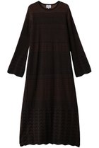 【ランバン オン ブルー/LANVIN en Bleu】のニットレースワンピース ブラック|ID:prp329100004748447
