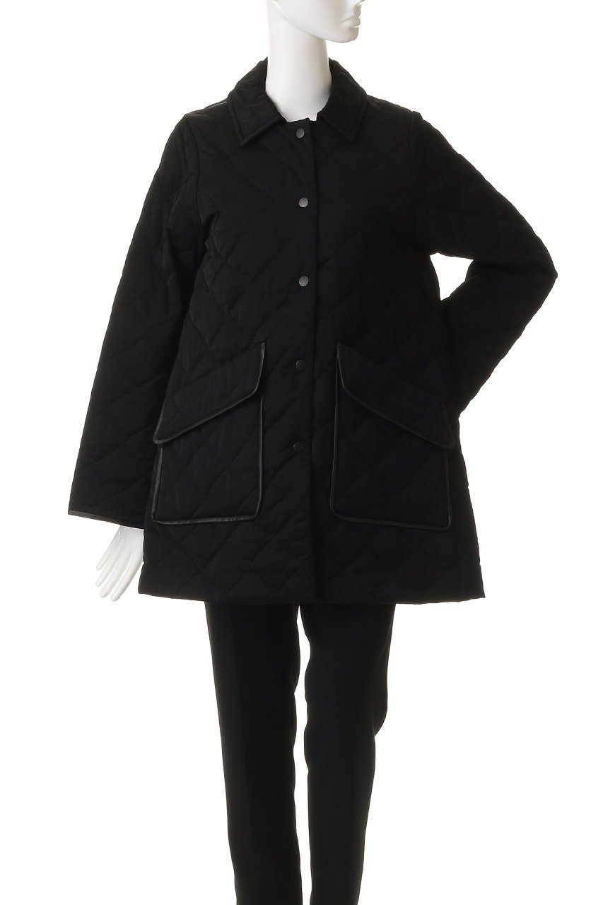 【ランバン オン ブルー/LANVIN en Bleu】のキルティングダウンハーフコート 人気、トレンドファッション・服の通販 founy(ファニー) 　ファッション　Fashion　レディースファッション　Fashion for Women　アウター　Coat / Outerwear Collection　コート・ロングコート・ピーコート　Long Coats, Peacoats & More　エレガント 上品　Elegant　キルティング　Quilted, Quilting　ダウン　Down, Puffer　フレア　Flare, Flared　冬　Winter / This Winter　新作・新入荷　New Arrivals / New In　other-2|ID: prp329100004748448 ipo3291000000034335535
