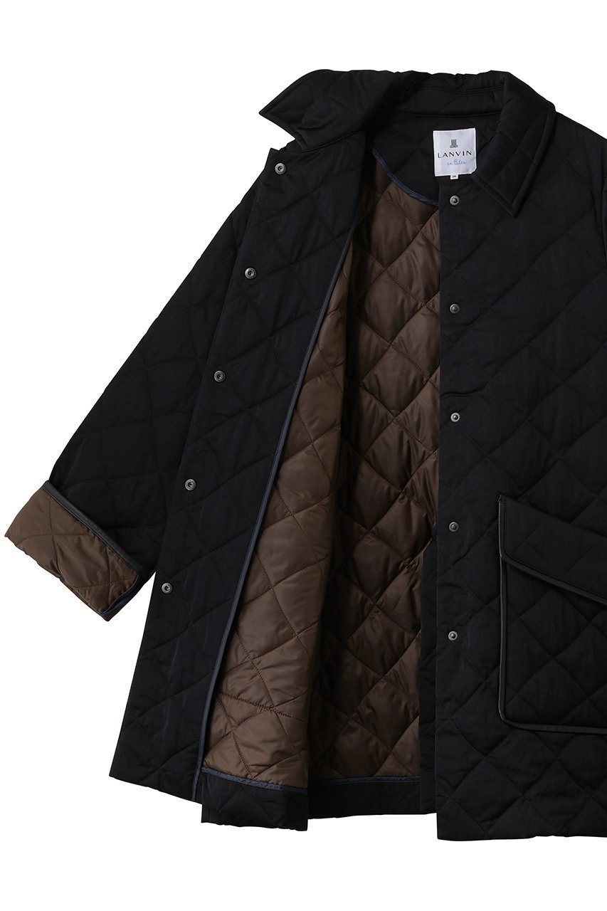 【ランバン オン ブルー/LANVIN en Bleu】のキルティングダウンハーフコート 人気、トレンドファッション・服の通販 founy(ファニー) 　ファッション　Fashion　レディースファッション　Fashion for Women　アウター　Coat / Outerwear Collection　コート・ロングコート・ピーコート　Long Coats, Peacoats & More　エレガント 上品　Elegant　キルティング　Quilted, Quilting　ダウン　Down, Puffer　フレア　Flare, Flared　冬　Winter / This Winter　新作・新入荷　New Arrivals / New In　other-6|ID: prp329100004748448 ipo3291000000034335542