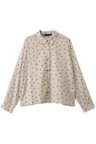【ミズイロ インド/mizuiro ind】のflocky dots print shirt シャツ 人気、トレンドファッション・服の通販 founy(ファニー) ファッション Fashion レディースファッション Fashion for Women トップス・カットソー Cut & Sew Tops シャツ・ブラウス・オフィスカジュアル Elegant Blouses & Button-Ups ロングTシャツ・Tシャツ Longline T-Shirts & Tees クラシカル Classical, Vintage-Inspired ジャケット Jacket, Outerwear スリーブ Sleeve, Long Sleeve / Short Sleeve ドット Polka Dot, Dot Pattern ロング Long, Long-Length エレガント 上品 Elegant 新作・新入荷 New Arrivals / New In thumbnail ivory|ID: prp329100004748452 ipo3291000000034335565