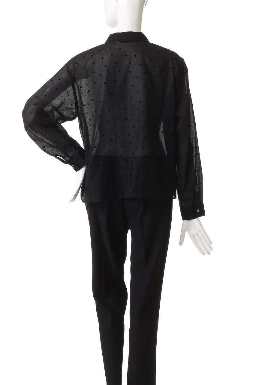 【ミズイロ インド/mizuiro ind】のflocky dots print shirt シャツ 人気、トレンドファッション・服の通販 founy(ファニー)  ファッション Fashion レディースファッション Fashion for Women トップス・カットソー Cut & Sew Tops シャツ・ブラウス・オフィスカジュアル Elegant Blouses & Button-Ups ロングTシャツ・Tシャツ Longline T-Shirts & Tees クラシカル Classical, Vintage-Inspired ジャケット Jacket, Outerwear スリーブ Sleeve, Long Sleeve / Short Sleeve ドット Polka Dot, Dot Pattern ロング Long, Long-Length エレガント 上品 Elegant 新作・新入荷 New Arrivals / New In other-4|ID: prp329100004748452 ipo3291000000034335574