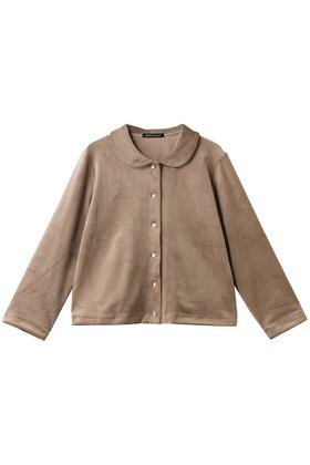【ミズイロ インド/mizuiro ind】のvelour round colllar shirt シャツ 人気、トレンドファッション・服の通販 founy(ファニー) ファッション Fashion レディースファッション Fashion for Women トップス・カットソー Cut & Sew Tops シャツ・ブラウス・オフィスカジュアル Elegant Blouses & Button-Ups ベロアトップス Velour Tops / Velvet-Look Items コンパクト Compact, Small Size ショート Short, Short Length スリーブ Sleeve, Long Sleeve / Short Sleeve トレンド Trend, Trending Now フェミニン Feminine, Girly フレア Flare, Flared ベロア Velour, Soft Velvet ボトム Bottoms, Lower Wear ロング Long, Long-Length ワイド Wide, Wide Fit エレガント 上品 Elegant 新作・新入荷 New Arrivals / New In |ID:prp329100004748454