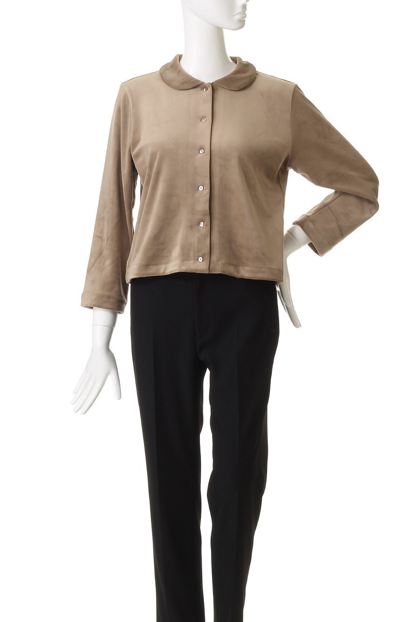 【ミズイロ インド/mizuiro ind】のvelour round colllar shirt シャツ 人気、トレンドファッション・服の通販 founy(ファニー) 　ファッション　Fashion　レディースファッション　Fashion for Women　トップス・カットソー　Cut & Sew Tops　シャツ・ブラウス・オフィスカジュアル　Elegant Blouses & Button-Ups　ベロアトップス　Velour Tops / Velvet-Look Items　コンパクト　Compact, Small Size　ショート　Short, Short Length　スリーブ　Sleeve, Long Sleeve / Short Sleeve　トレンド　Trend, Trending Now　フェミニン　Feminine, Girly　フレア　Flare, Flared　ベロア　Velour, Soft Velvet　ボトム　Bottoms, Lower Wear　ロング　Long, Long-Length　ワイド　Wide, Wide Fit　エレガント 上品　Elegant　新作・新入荷　New Arrivals / New In　other-2|ID: prp329100004748454 ipo3291000000034335582