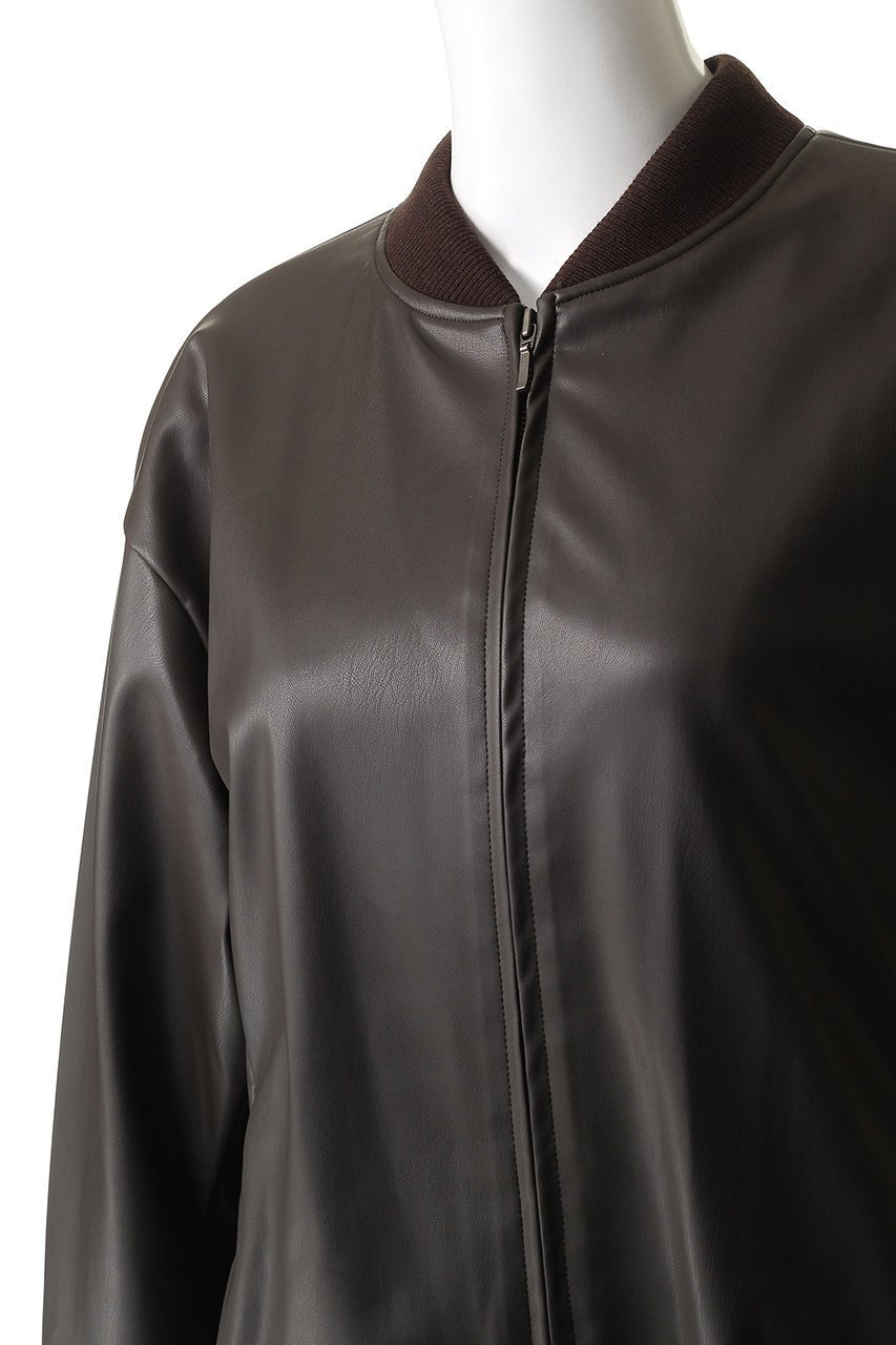 【ミズイロ インド/mizuiro ind】のシンセティックレザージップブルゾン 人気、トレンドファッション・服の通販 founy(ファニー) 　ファッション　Fashion　レディースファッション　Fashion for Women　アウター　Coat / Outerwear Collection　レディースジャケット・軽アウター　Jackets　ブルゾンジャケット・スポーティアウター　Blouson Jackets　ジャケット　Jacket, Outerwear　ドレープ　Drape, Draping Fabric　ブルゾン　Blouson, Bomber Jacket　マニッシュ　Mannish, Boyish　ミックス　Mix, Mixed Style　リアル　Real, Realistic　other-5|ID: prp329100004748460 ipo3291000000036833449