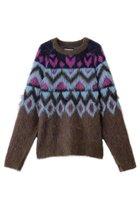 【メゾンスペシャル/MAISON SPECIAL】の【UNISEX】フェアアイル シャギーMIX JQDニット BRN(ブラウン)|ID: prp329100004748465 ipo3291000000034335664