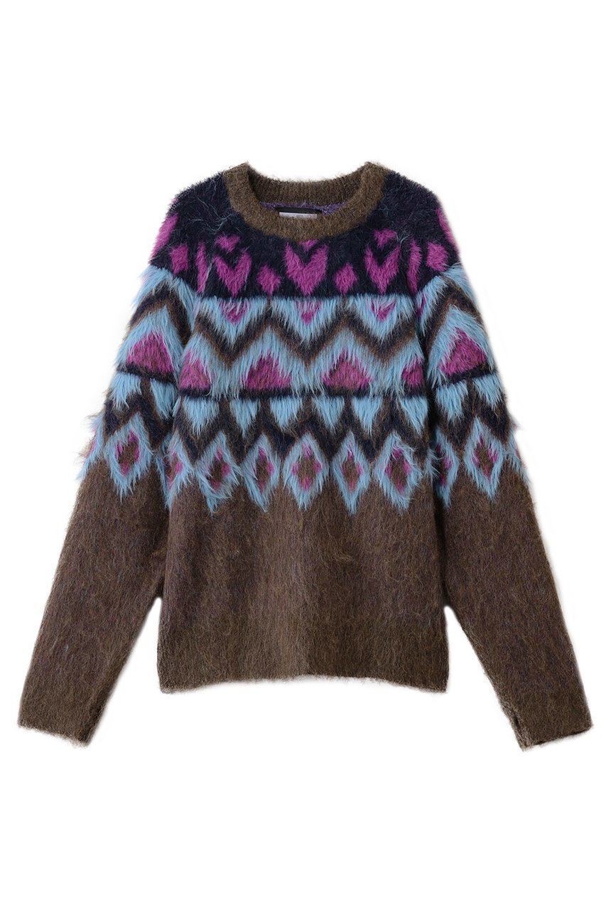 【メゾンスペシャル/MAISON SPECIAL】の【UNISEX】フェアアイル シャギーMIX JQDニット インテリア・キッズ・メンズ・レディースファッション・服の通販 founy(ファニー) ファッション Fashion レディースファッション Fashion for Women トップス・カットソー Cut & Sew Tops ニット Knit Tops & Sweaters カジュアルプルオーバー・ニットトップス Pullovers & Knit Tops / Casual Pullovers ユニセックス Unisex, Genderless なめらか Smooth, Silky Texture グラフィック Graphic, Graphic Design ショルダー Shoulder, Shoulder Strap ドロップ Drop Shoulder, Dropped Style BRN(ブラウン)|ID: prp329100004748465 ipo3291000000034335664