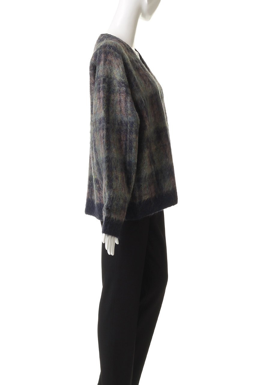 【メゾンスペシャル/MAISON SPECIAL】の【UNISEX】5GGシャギーニットVカーデ チェックパターン 人気、トレンドファッション・服の通販 founy(ファニー) 　ファッション　Fashion　レディースファッション　Fashion for Women　トップス・カットソー　Cut & Sew Tops　ニット　Knit Tops & Sweaters　カジュアルプルオーバー・ニットトップス　Pullovers & Knit Tops / Casual Pullovers　ユニセックス　Unisex, Genderless　ジャカード／ジャガード　Jacquard, Woven Pattern　チェック　Check, Plaid, Tartan　パターン　Pattern, Design Print　エレガント 上品　Elegant　other-3|ID: prp329100004748468 ipo3291000000035844020