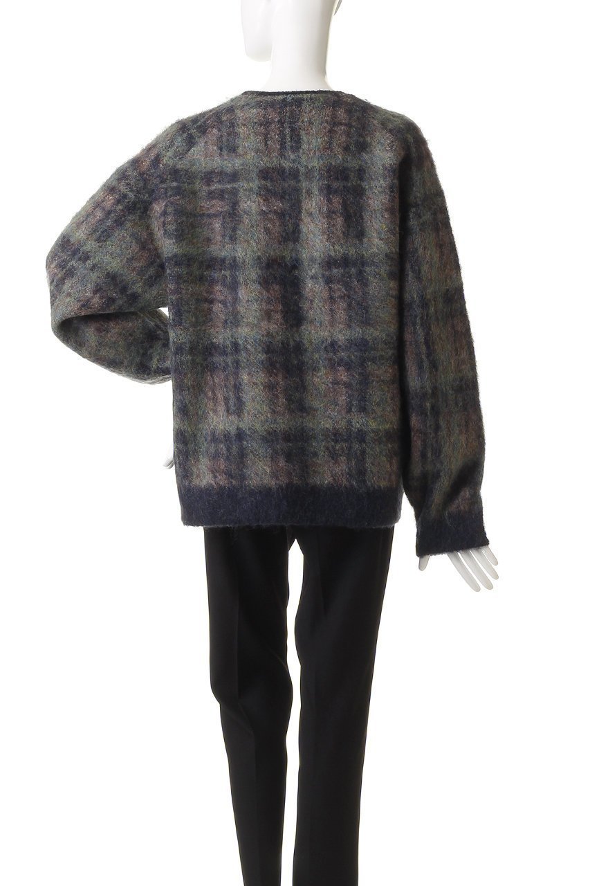 【メゾンスペシャル/MAISON SPECIAL】の【UNISEX】5GGシャギーニットVカーデ チェックパターン 人気、トレンドファッション・服の通販 founy(ファニー) 　ファッション　Fashion　レディースファッション　Fashion for Women　トップス・カットソー　Cut & Sew Tops　ニット　Knit Tops & Sweaters　カジュアルプルオーバー・ニットトップス　Pullovers & Knit Tops / Casual Pullovers　ユニセックス　Unisex, Genderless　ジャカード／ジャガード　Jacquard, Woven Pattern　チェック　Check, Plaid, Tartan　パターン　Pattern, Design Print　エレガント 上品　Elegant　other-4|ID: prp329100004748468 ipo3291000000035953882