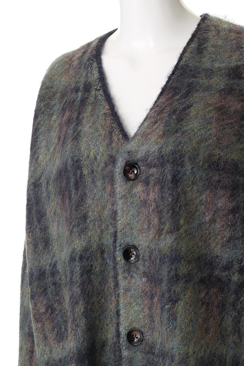 【メゾンスペシャル/MAISON SPECIAL】の【UNISEX】5GGシャギーニットVカーデ チェックパターン 人気、トレンドファッション・服の通販 founy(ファニー) 　ファッション　Fashion　レディースファッション　Fashion for Women　トップス・カットソー　Cut & Sew Tops　ニット　Knit Tops & Sweaters　カジュアルプルオーバー・ニットトップス　Pullovers & Knit Tops / Casual Pullovers　ユニセックス　Unisex, Genderless　ジャカード／ジャガード　Jacquard, Woven Pattern　チェック　Check, Plaid, Tartan　パターン　Pattern, Design Print　エレガント 上品　Elegant　other-5|ID: prp329100004748468 ipo3291000000035953883