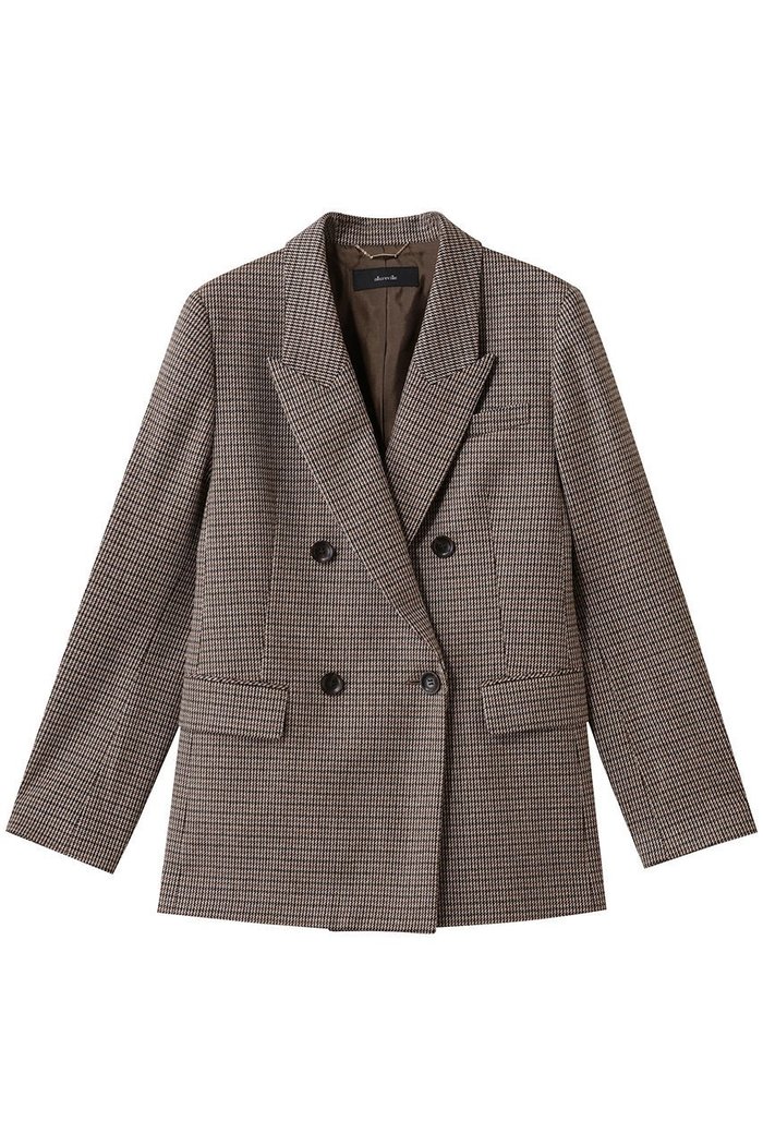 【アルアバイル/allureville】のCHIC-TWEEDダブルジャケット インテリア・キッズ・メンズ・レディースファッション・服の通販 founy(ファニー) https://founy.com/ ファッション Fashion レディースファッション Fashion for Women アウター Coat / Outerwear Collection レディースジャケット・軽アウター Jackets クラシカル Classical, Vintage-Inspired ジャケット Jacket, Outerwear ダブル Double, Double-Breasted チェック Check, Plaid, Tartan ツイード Twill, Twill Weave エレガント 上品 Elegant 新作・新入荷 New Arrivals / New In |ID: prp329100004748472 ipo3291000000034335701