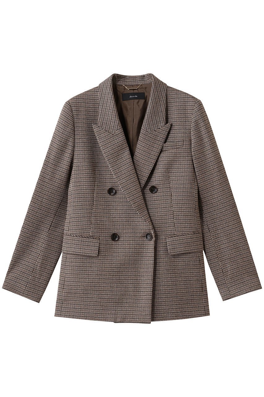 【アルアバイル/allureville】のCHIC-TWEEDダブルジャケット 人気、トレンドファッション・服の通販 founy(ファニー) 　ファッション　Fashion　レディースファッション　Fashion for Women　アウター　Coat / Outerwear Collection　レディースジャケット・軽アウター　Jackets　クラシカル　Classical, Vintage-Inspired　ジャケット　Jacket, Outerwear　ダブル　Double, Double-Breasted　チェック　Check, Plaid, Tartan　ツイード　Twill, Twill Weave　エレガント 上品　Elegant　新作・新入荷　New Arrivals / New In　 other-1|ID: prp329100004748472 ipo3291000000034335701