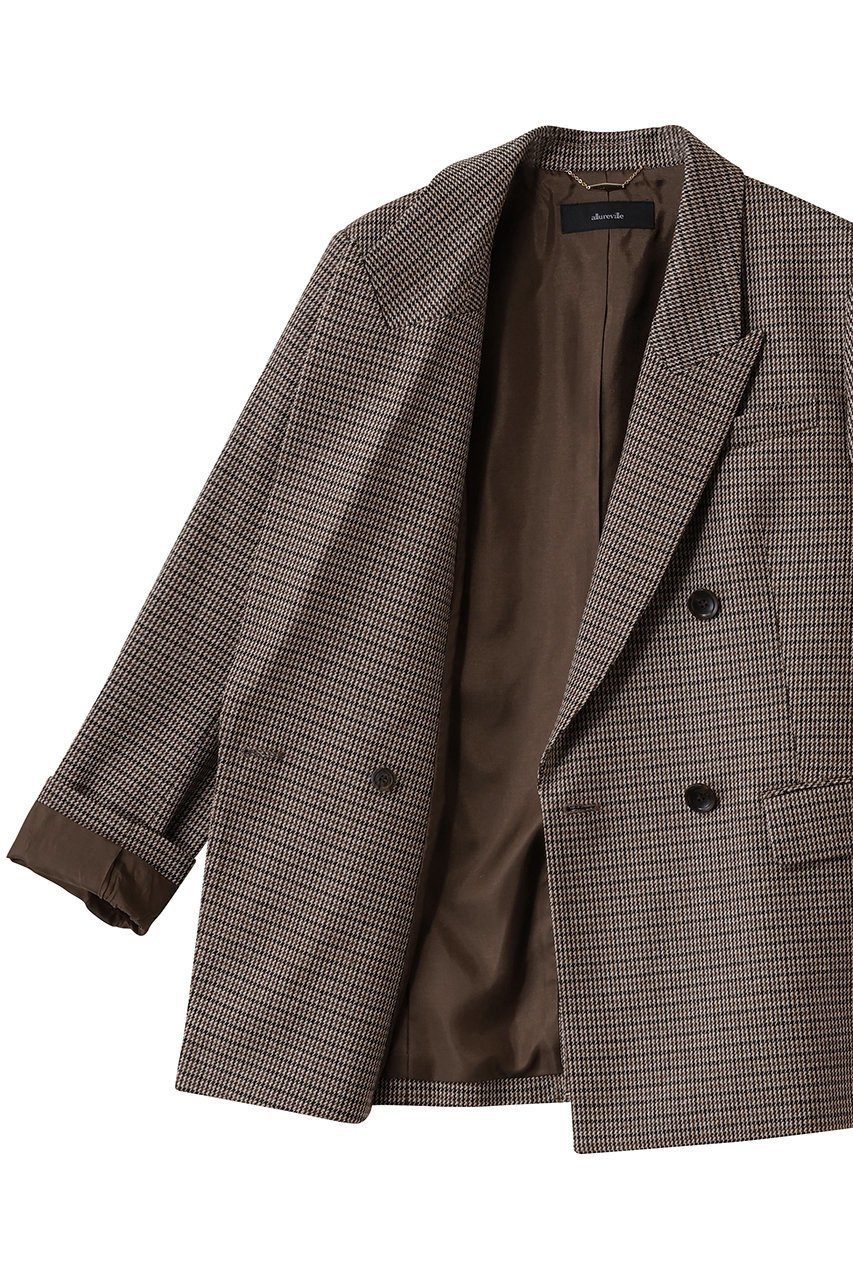 【アルアバイル/allureville】のCHIC-TWEEDダブルジャケット 人気、トレンドファッション・服の通販 founy(ファニー) 　ファッション　Fashion　レディースファッション　Fashion for Women　アウター　Coat / Outerwear Collection　レディースジャケット・軽アウター　Jackets　クラシカル　Classical, Vintage-Inspired　ジャケット　Jacket, Outerwear　ダブル　Double, Double-Breasted　チェック　Check, Plaid, Tartan　ツイード　Twill, Twill Weave　エレガント 上品　Elegant　other-6|ID: prp329100004748472 ipo3291000000035844037