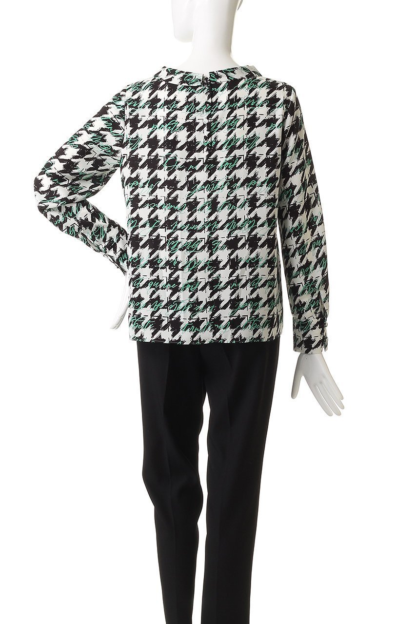 【アルアバイル/allureville】のチドリレタードブラウス 人気、トレンドファッション・服の通販 founy(ファニー) 　ファッション　Fashion　レディースファッション　Fashion for Women　トップス・カットソー　Cut & Sew Tops　シャツ・ブラウス・オフィスカジュアル　Elegant Blouses & Button-Ups　スリーブ　Sleeve, Long Sleeve / Short Sleeve　デニム　Denim, Jeans Material　プリント　Print, Printed Pattern　プリーツ　Pleats, Pleated　ロング　Long, Long-Length　other-4|ID: prp329100004748475 ipo3291000000036129408