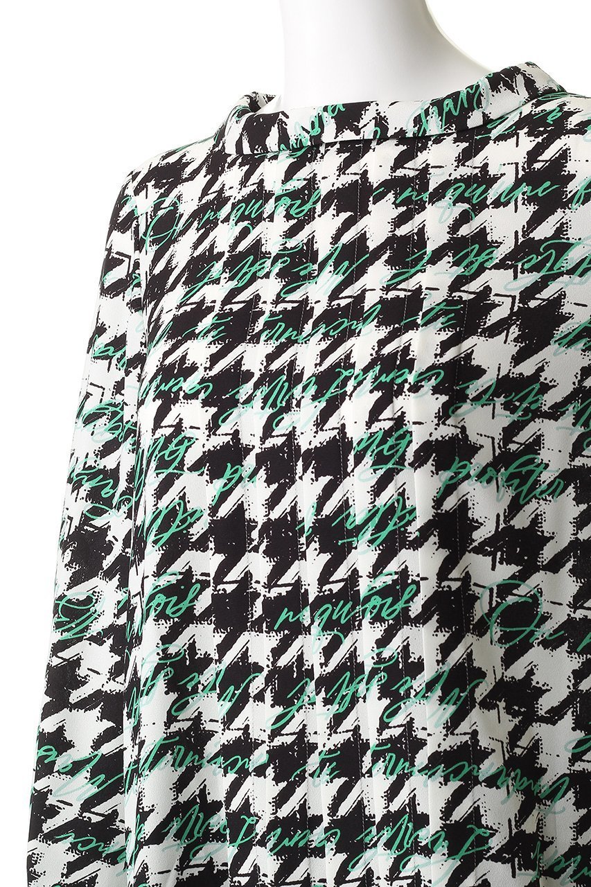 【アルアバイル/allureville】のチドリレタードブラウス 人気、トレンドファッション・服の通販 founy(ファニー) 　ファッション　Fashion　レディースファッション　Fashion for Women　トップス・カットソー　Cut & Sew Tops　シャツ・ブラウス・オフィスカジュアル　Elegant Blouses & Button-Ups　スリーブ　Sleeve, Long Sleeve / Short Sleeve　デニム　Denim, Jeans Material　プリント　Print, Printed Pattern　プリーツ　Pleats, Pleated　ロング　Long, Long-Length　other-5|ID: prp329100004748475 ipo3291000000036129409