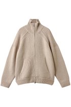 【クラネ/CLANE】のPOCKET ZIP KNIT TOPS BEIGE|ID:prp329100004748478