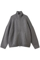 【クラネ/CLANE】のPOCKET ZIP KNIT TOPS GRAY|ID:prp329100004748478