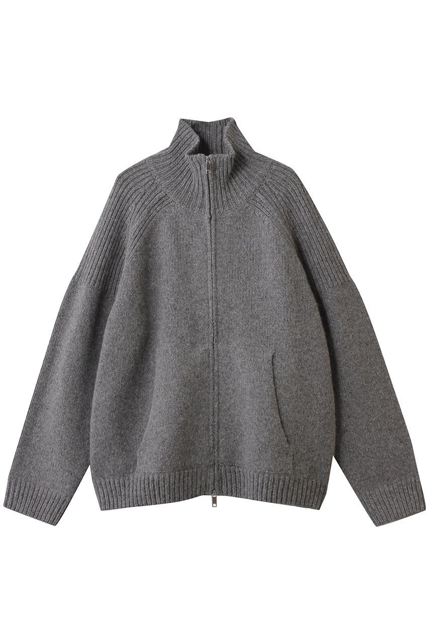 【クラネ/CLANE】のPOCKET ZIP KNIT TOPS インテリア・キッズ・メンズ・レディースファッション・服の通販 founy(ファニー) 　ファッション　Fashion　レディースファッション　Fashion for Women　トップス・カットソー　Cut & Sew Tops　ニット　Knit Tops & Sweaters　カジュアルプルオーバー・ニットトップス　Pullovers & Knit Tops / Casual Pullovers　ショルダー　Shoulder, Shoulder Strap　モダン　Modern, Contemporary　羽織　Haori, Light Jacket　GRAY|ID: prp329100004748478 ipo3291000000035587081