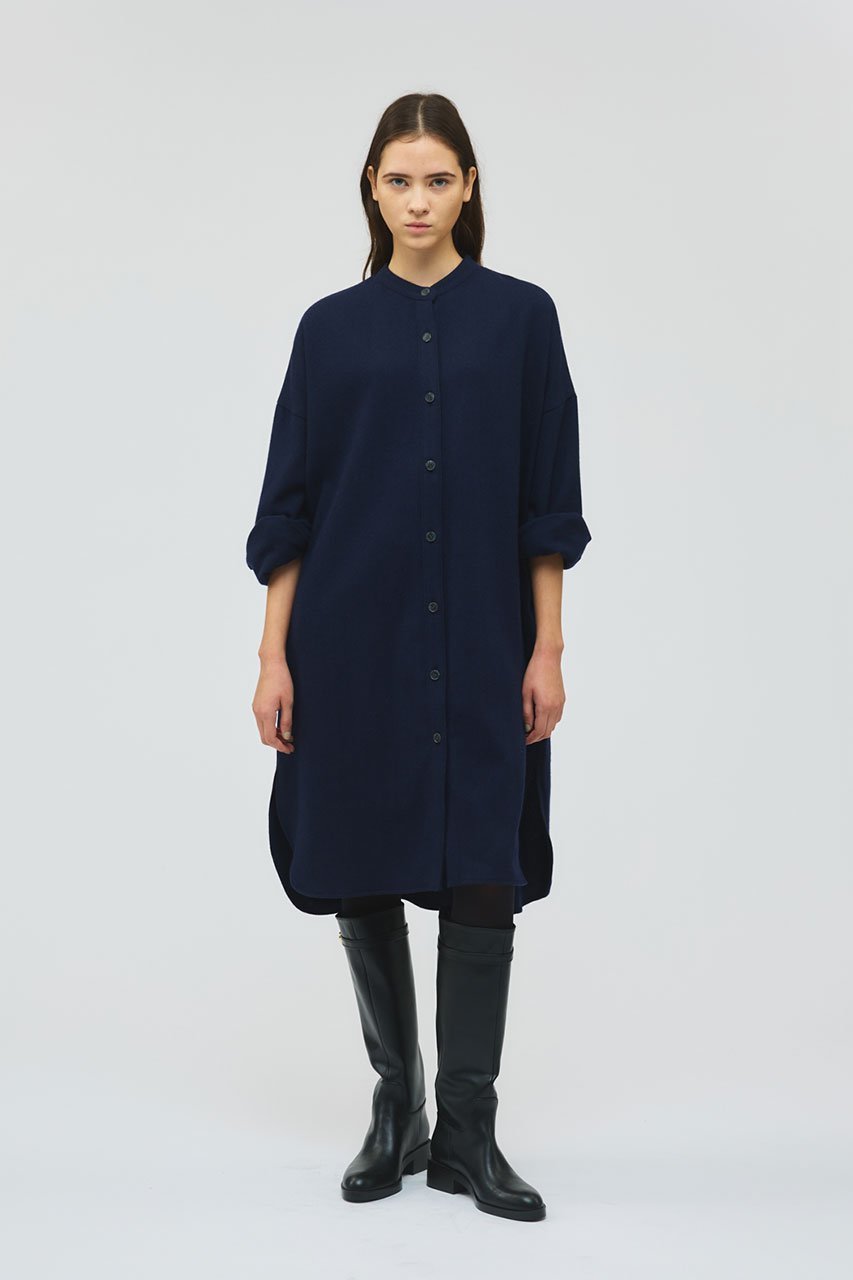 【ミズイロ インド/mizuiro ind】のスタンドカラーシャツワンピース 人気、トレンドファッション・服の通販 founy(ファニー) 　ファッション　Fashion　レディースファッション　Fashion for Women　ワンピース　Dresses　シャツワンピース / 1枚で着映えコーデ　Shirt Dresses　チュニック　Tunic Tops & Dresses　おすすめ　Recommended / Our Picks　シンプル　Simple, Minimal　スタンド　Stand Collar, Upright Stand　チュニック　Tunic, Long Top　ボトム　Bottoms, Lower Wear　ロング　Long, Long-Length　エレガント 上品　Elegant　other-6|ID: prp329100004748482 ipo3291000000034387275