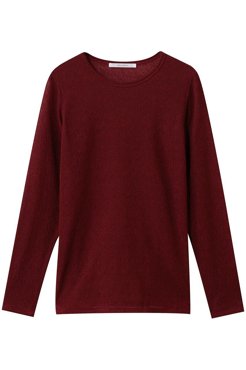 【ミディウミソリッド/MIDIUMISOLID】のwool sheer PO プルオーバー インテリア・キッズ・メンズ・レディースファッション・服の通販 founy(ファニー) 　ファッション　Fashion　レディースファッション　Fashion for Women　トップス・カットソー　Cut & Sew Tops　シャツ・ブラウス・オフィスカジュアル　Elegant Blouses & Button-Ups　ロングTシャツ・Tシャツ　Longline T-Shirts & Tees　カジュアルプルオーバー・ニットトップス　Pullovers & Knit Tops / Casual Pullovers　カットソー・ベーシックTシャツ　Cut-and-Sewn Tops / Stretch Tees & Basics　シアー　Sheer, See-Through　シンプル　Simple, Minimal　ジャケット　Jacket, Outerwear　スリーブ　Sleeve, Long Sleeve / Short Sleeve　ベーシック　Basic, Essential　ロング　Long, Long-Length　新作・新入荷　New Arrivals / New In　red|ID: prp329100004748484 ipo3291000000034335807