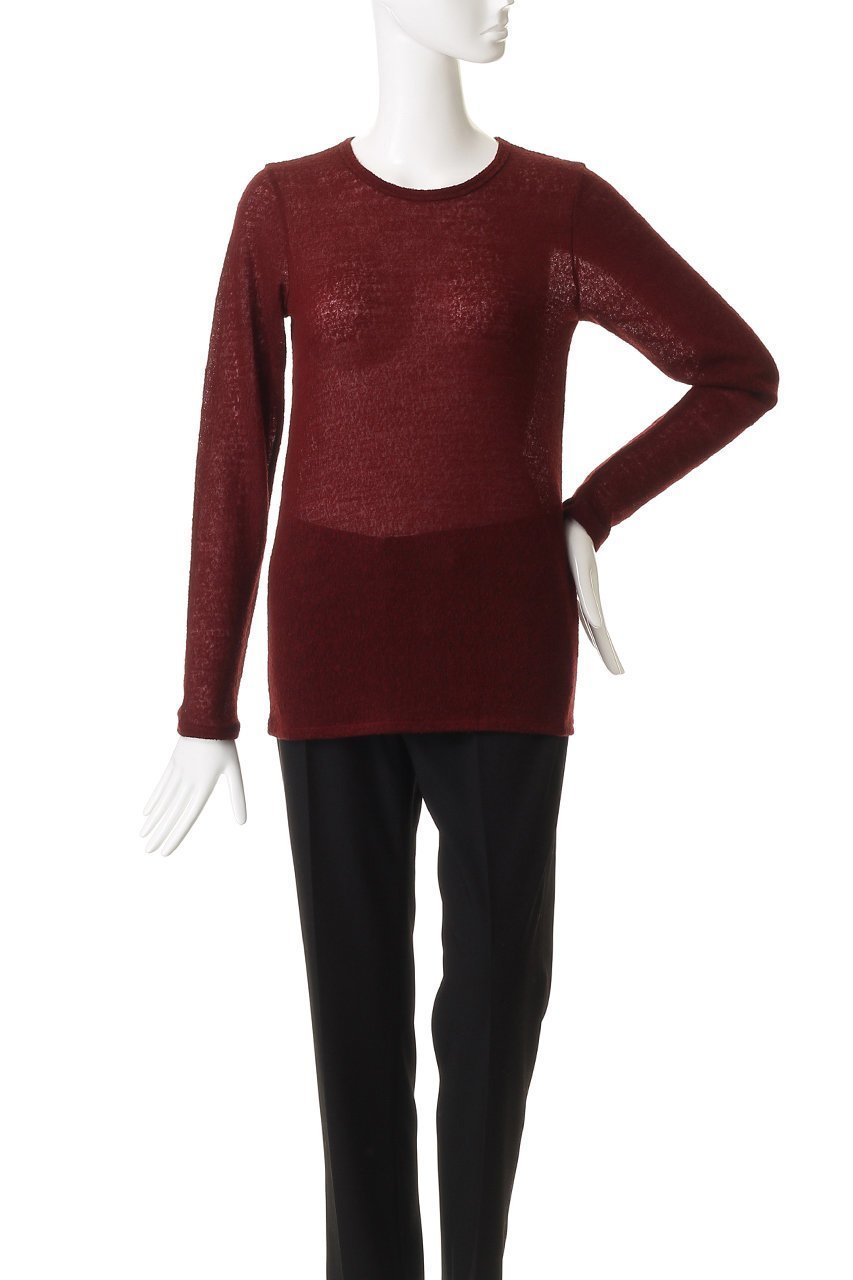 【ミディウミソリッド/MIDIUMISOLID】のwool sheer PO プルオーバー 人気、トレンドファッション・服の通販 founy(ファニー) 　ファッション　Fashion　レディースファッション　Fashion for Women　トップス・カットソー　Cut & Sew Tops　シャツ・ブラウス・オフィスカジュアル　Elegant Blouses & Button-Ups　ロングTシャツ・Tシャツ　Longline T-Shirts & Tees　カジュアルプルオーバー・ニットトップス　Pullovers & Knit Tops / Casual Pullovers　カットソー・ベーシックTシャツ　Cut-and-Sewn Tops / Stretch Tees & Basics　シアー　Sheer, See-Through　シンプル　Simple, Minimal　ジャケット　Jacket, Outerwear　スリーブ　Sleeve, Long Sleeve / Short Sleeve　ベーシック　Basic, Essential　ロング　Long, Long-Length　新作・新入荷　New Arrivals / New In　other-2|ID: prp329100004748484 ipo3291000000034335809