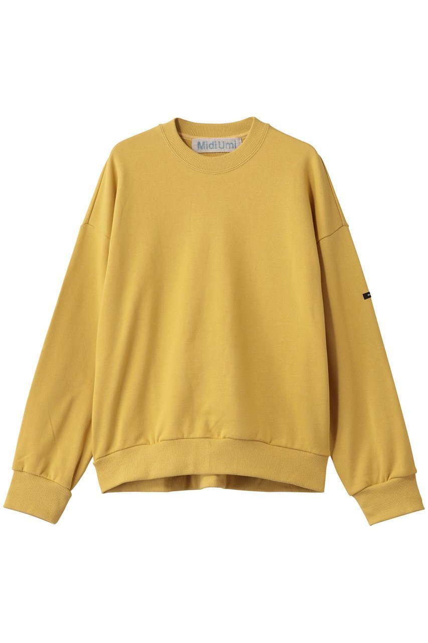【ミディウミ/MidiUmi】のwide sweat PO プルオーバー インテリア・キッズ・メンズ・レディースファッション・服の通販 founy(ファニー) 　ファッション　Fashion　レディースファッション　Fashion for Women　トップス・カットソー　Cut & Sew Tops　シャツ・ブラウス・オフィスカジュアル　Elegant Blouses & Button-Ups　レディースパーカー・カジュアルフーディー　Casual Hoodies & Sweatshirts　ロングTシャツ・Tシャツ　Longline T-Shirts & Tees　カジュアルプルオーバー・ニットトップス　Pullovers & Knit Tops / Casual Pullovers　スウェット・クルーネックトップス　Sweatshirts & Crewnecks / Relaxed Fit Sweat Tops　カットソー・ベーシックTシャツ　Cut-and-Sewn Tops / Stretch Tees & Basics　シンプル　Simple, Minimal　ボトム　Bottoms, Lower Wear　リラックス　Relax, Relaxed Fit　ワイド　Wide, Wide Fit　新作・新入荷　New Arrivals / New In　yellow|ID: prp329100004748485 ipo3291000000034335819