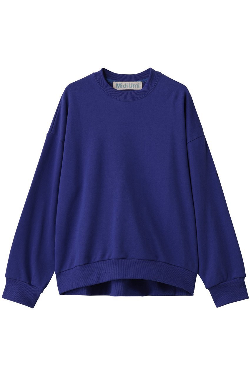 【ミディウミ/MidiUmi】のwide sweat PO プルオーバー インテリア・キッズ・メンズ・レディースファッション・服の通販 founy(ファニー) 　ファッション　Fashion　レディースファッション　Fashion for Women　トップス・カットソー　Cut & Sew Tops　シャツ・ブラウス・オフィスカジュアル　Elegant Blouses & Button-Ups　レディースパーカー・カジュアルフーディー　Casual Hoodies & Sweatshirts　ロングTシャツ・Tシャツ　Longline T-Shirts & Tees　カジュアルプルオーバー・ニットトップス　Pullovers & Knit Tops / Casual Pullovers　スウェット・クルーネックトップス　Sweatshirts & Crewnecks / Relaxed Fit Sweat Tops　カットソー・ベーシックTシャツ　Cut-and-Sewn Tops / Stretch Tees & Basics　シンプル　Simple, Minimal　ボトム　Bottoms, Lower Wear　リラックス　Relax, Relaxed Fit　ワイド　Wide, Wide Fit　新作・新入荷　New Arrivals / New In　blue|ID: prp329100004748485 ipo3291000000034335820