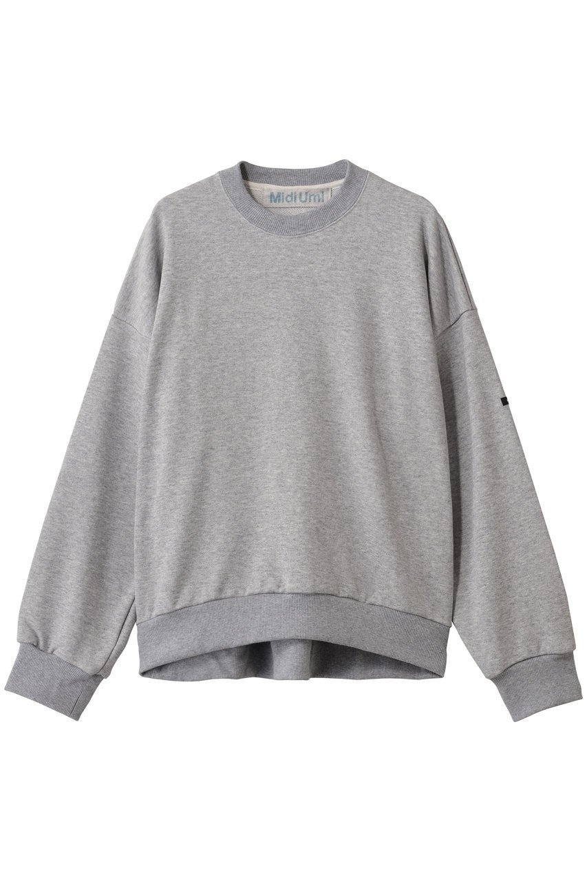 【ミディウミ/MidiUmi】のwide sweat PO プルオーバー インテリア・キッズ・メンズ・レディースファッション・服の通販 founy(ファニー) 　ファッション　Fashion　レディースファッション　Fashion for Women　トップス・カットソー　Cut & Sew Tops　シャツ・ブラウス・オフィスカジュアル　Elegant Blouses & Button-Ups　レディースパーカー・カジュアルフーディー　Casual Hoodies & Sweatshirts　ロングTシャツ・Tシャツ　Longline T-Shirts & Tees　カジュアルプルオーバー・ニットトップス　Pullovers & Knit Tops / Casual Pullovers　スウェット・クルーネックトップス　Sweatshirts & Crewnecks / Relaxed Fit Sweat Tops　カットソー・ベーシックTシャツ　Cut-and-Sewn Tops / Stretch Tees & Basics　シンプル　Simple, Minimal　ボトム　Bottoms, Lower Wear　リラックス　Relax, Relaxed Fit　ワイド　Wide, Wide Fit　新作・新入荷　New Arrivals / New In　gray|ID: prp329100004748485 ipo3291000000034335821