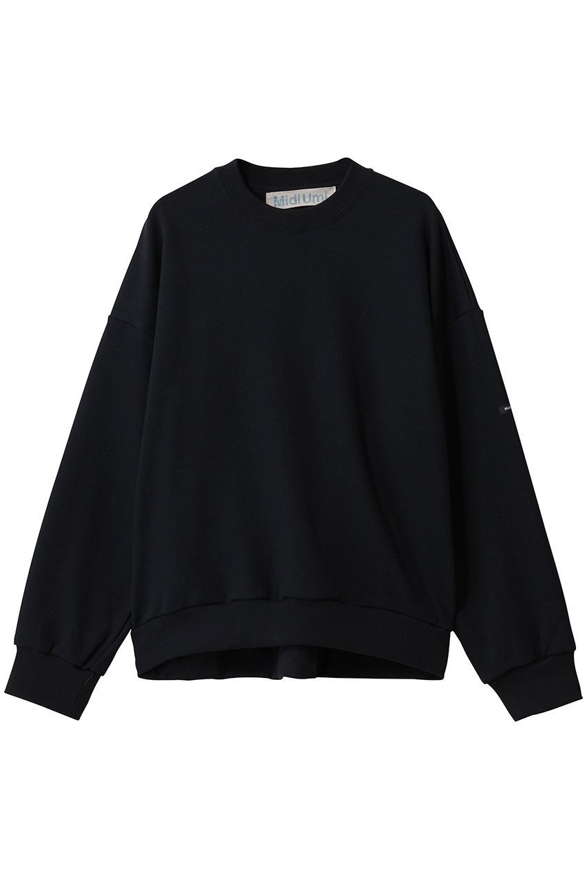 【ミディウミ/MidiUmi】のwide sweat PO プルオーバー インテリア・キッズ・メンズ・レディースファッション・服の通販 founy(ファニー) 　ファッション　Fashion　レディースファッション　Fashion for Women　トップス・カットソー　Cut & Sew Tops　シャツ・ブラウス・オフィスカジュアル　Elegant Blouses & Button-Ups　レディースパーカー・カジュアルフーディー　Casual Hoodies & Sweatshirts　ロングTシャツ・Tシャツ　Longline T-Shirts & Tees　カジュアルプルオーバー・ニットトップス　Pullovers & Knit Tops / Casual Pullovers　スウェット・クルーネックトップス　Sweatshirts & Crewnecks / Relaxed Fit Sweat Tops　カットソー・ベーシックTシャツ　Cut-and-Sewn Tops / Stretch Tees & Basics　シンプル　Simple, Minimal　ボトム　Bottoms, Lower Wear　リラックス　Relax, Relaxed Fit　ワイド　Wide, Wide Fit　新作・新入荷　New Arrivals / New In　black|ID: prp329100004748485 ipo3291000000034335822