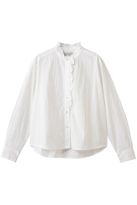 【ミディウミ/MidiUmi】 front half frill shirt シャツ人気、トレンドファッション・服の通販 founy(ファニー) ファッション Fashion レディースファッション Fashion for Women トップス・カットソー Cut & Sew Tops シャツ・ブラウス・オフィスカジュアル Elegant Blouses & Button-Ups スリーブ Sleeve, Long Sleeve / Short Sleeve バランス Balance, Style Balance フェミニン Feminine, Girly フリル Frill, Ruffle ロング Long, Long-Length 新作・新入荷 New Arrivals / New In |ID:prp329100004748487