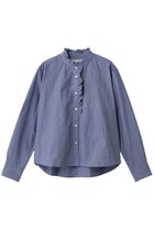 【ミディウミ/MidiUmi】のfront half frill shirt シャツ navy|ID:prp329100004748487