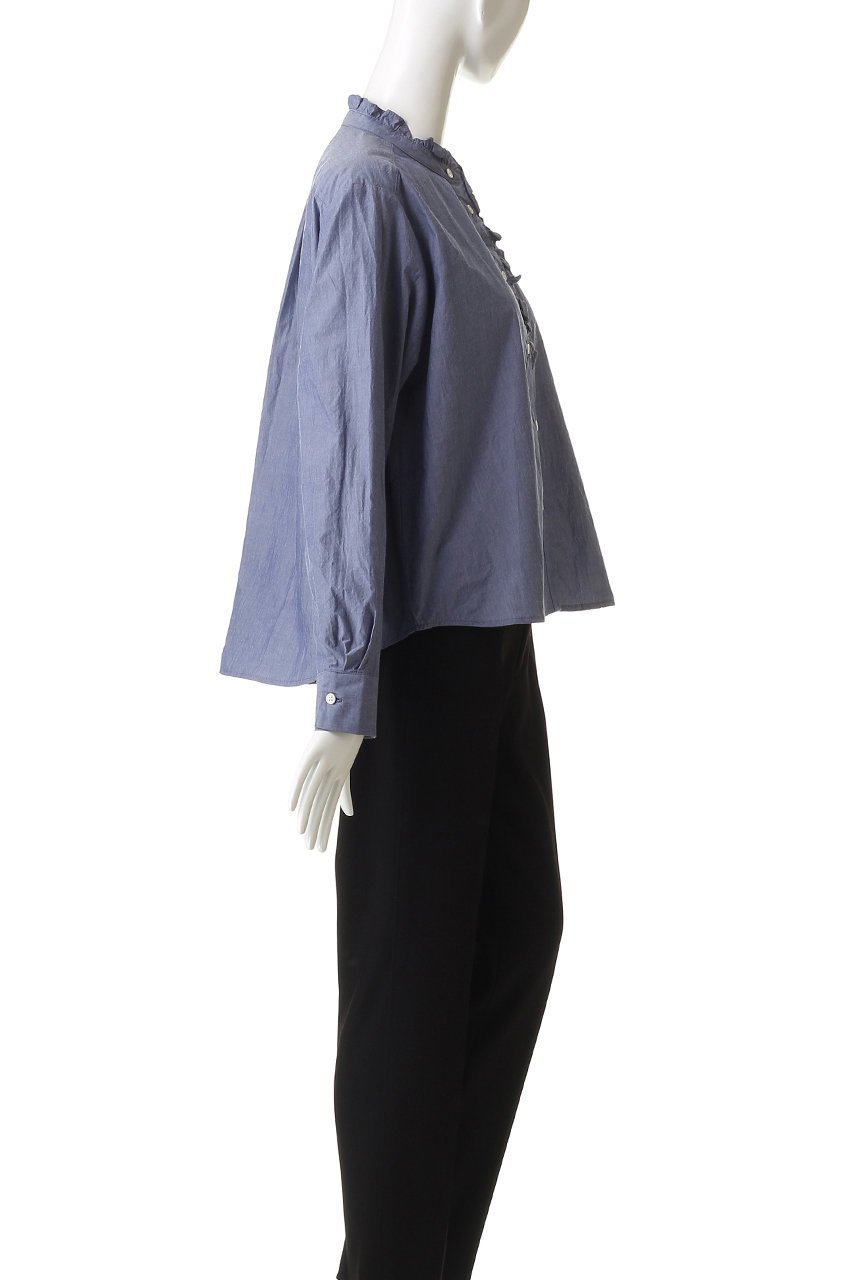 【ミディウミ/MidiUmi】のfront half frill shirt シャツ 人気、トレンドファッション・服の通販 founy(ファニー) 　ファッション　Fashion　レディースファッション　Fashion for Women　トップス・カットソー　Cut & Sew Tops　シャツ・ブラウス・オフィスカジュアル　Elegant Blouses & Button-Ups　スリーブ　Sleeve, Long Sleeve / Short Sleeve　バランス　Balance, Style Balance　フェミニン　Feminine, Girly　フリル　Frill, Ruffle　ロング　Long, Long-Length　新作・新入荷　New Arrivals / New In　other-3|ID: prp329100004748487 ipo3291000000034335840