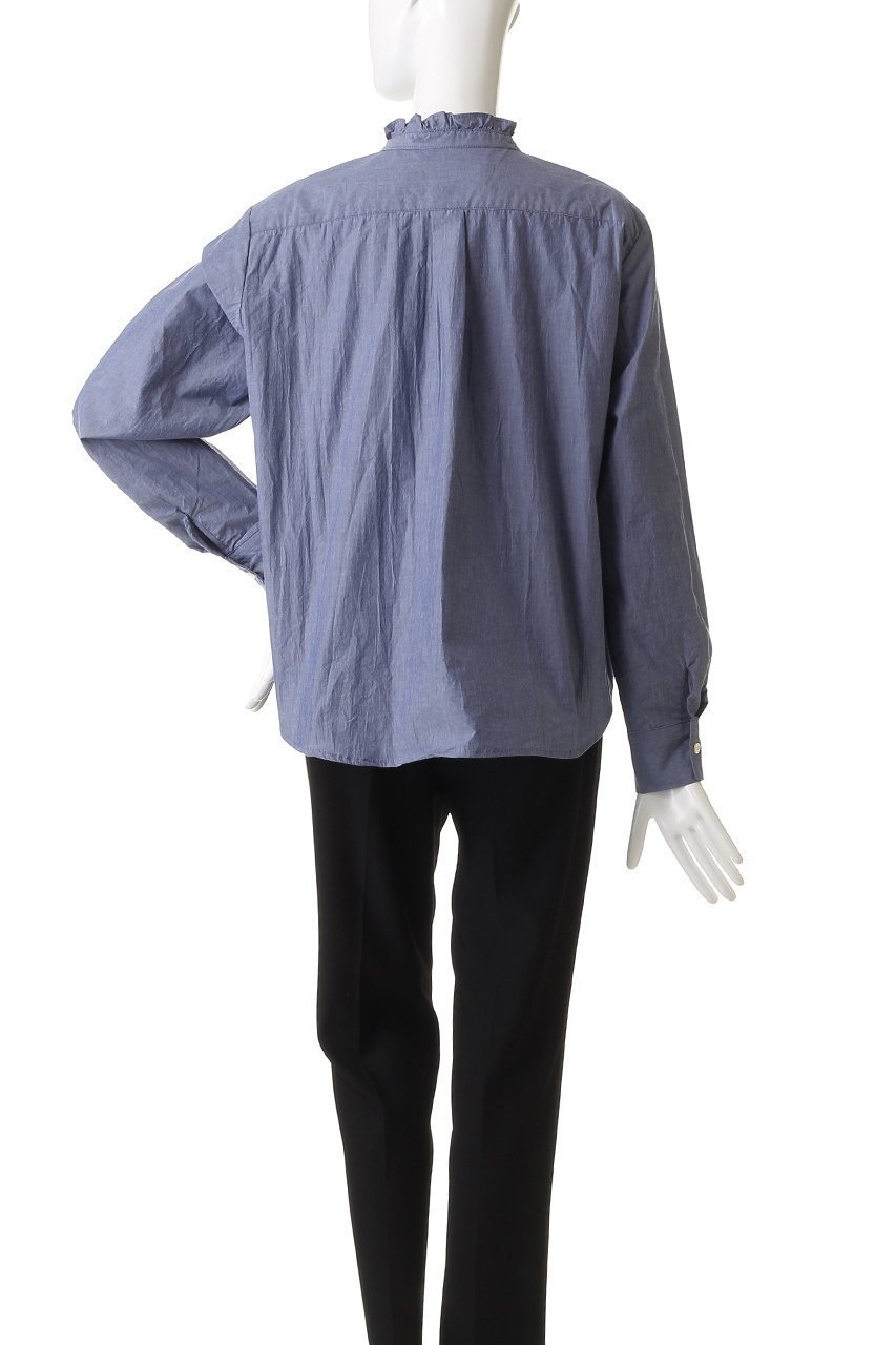 【ミディウミ/MidiUmi】のfront half frill shirt シャツ 人気、トレンドファッション・服の通販 founy(ファニー) 　ファッション　Fashion　レディースファッション　Fashion for Women　トップス・カットソー　Cut & Sew Tops　シャツ・ブラウス・オフィスカジュアル　Elegant Blouses & Button-Ups　スリーブ　Sleeve, Long Sleeve / Short Sleeve　バランス　Balance, Style Balance　フェミニン　Feminine, Girly　フリル　Frill, Ruffle　ロング　Long, Long-Length　新作・新入荷　New Arrivals / New In　other-4|ID: prp329100004748487 ipo3291000000034335842