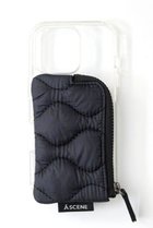 【エーシーン/A SCENE】のiPhone15/15Pro Quilt clear case ブラック|ID:prp329100004748488