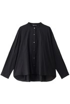 【ミズイロ インド/mizuiro ind】のバックギャザーワイドシャツ ブラック|ID: prp329100004748528 ipo3291000000036015480