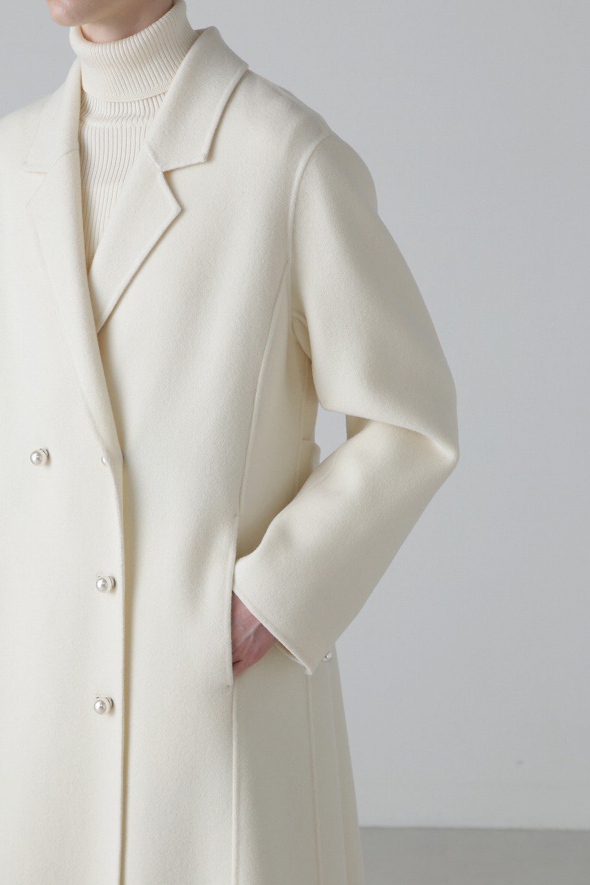 【アドーア/ADORE】のソリッドウールリバーロングコート 人気、トレンドファッション・服の通販 founy(ファニー) 　ファッション　Fashion　レディースファッション　Fashion for Women　アウター　Coat / Outerwear Collection　コート・ロングコート・ピーコート　Long Coats, Peacoats & More　コンシャス　Conscious, Bodycon　ダブル　Double, Double-Breasted　チェスターコート　Chester Coat, Long Coat　パール　Pearl, Pearl Accent　ロング　Long, Long-Length　other-3|ID: prp329100004748530 ipo3291000000034336536