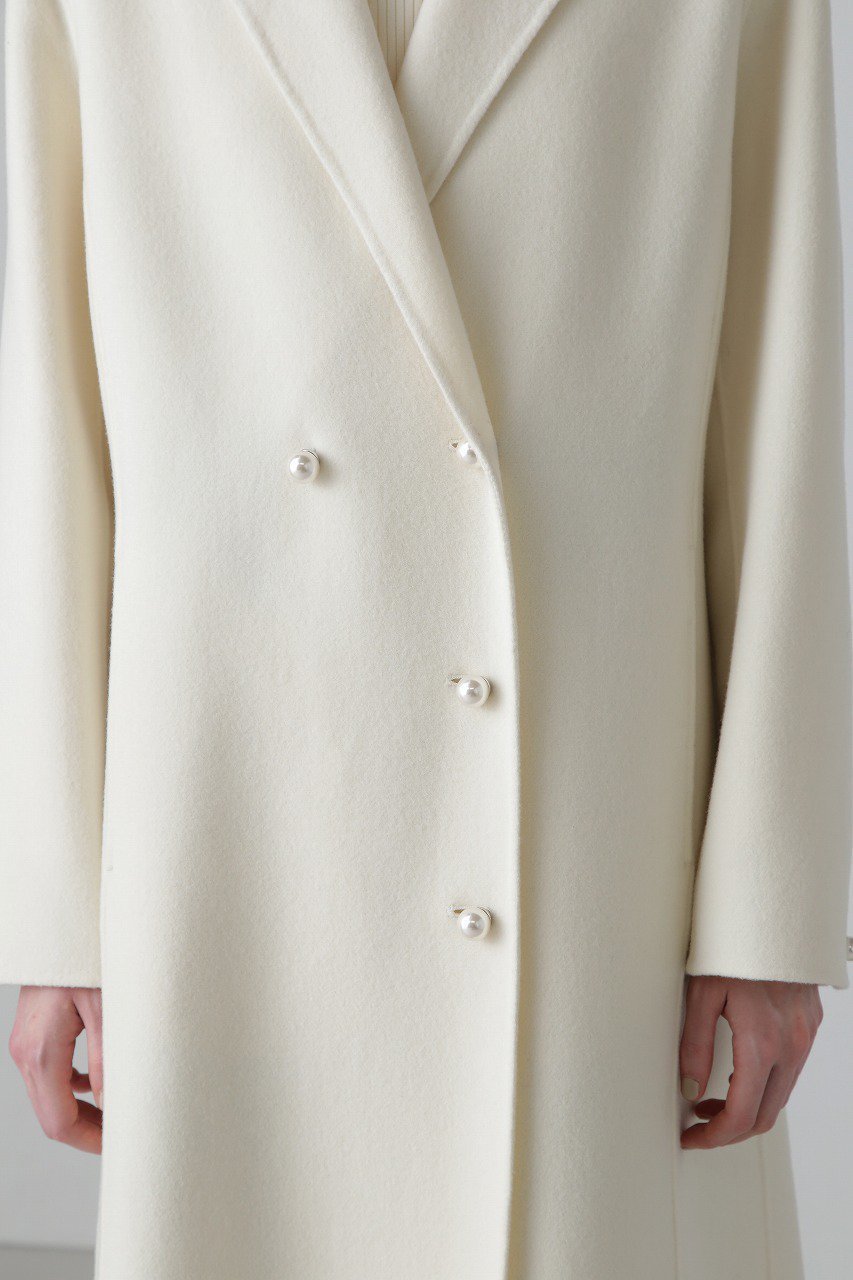 【アドーア/ADORE】のソリッドウールリバーロングコート 人気、トレンドファッション・服の通販 founy(ファニー) 　ファッション　Fashion　レディースファッション　Fashion for Women　アウター　Coat / Outerwear Collection　コート・ロングコート・ピーコート　Long Coats, Peacoats & More　コンシャス　Conscious, Bodycon　ダブル　Double, Double-Breasted　チェスターコート　Chester Coat, Long Coat　パール　Pearl, Pearl Accent　ロング　Long, Long-Length　other-4|ID: prp329100004748530 ipo3291000000034336537