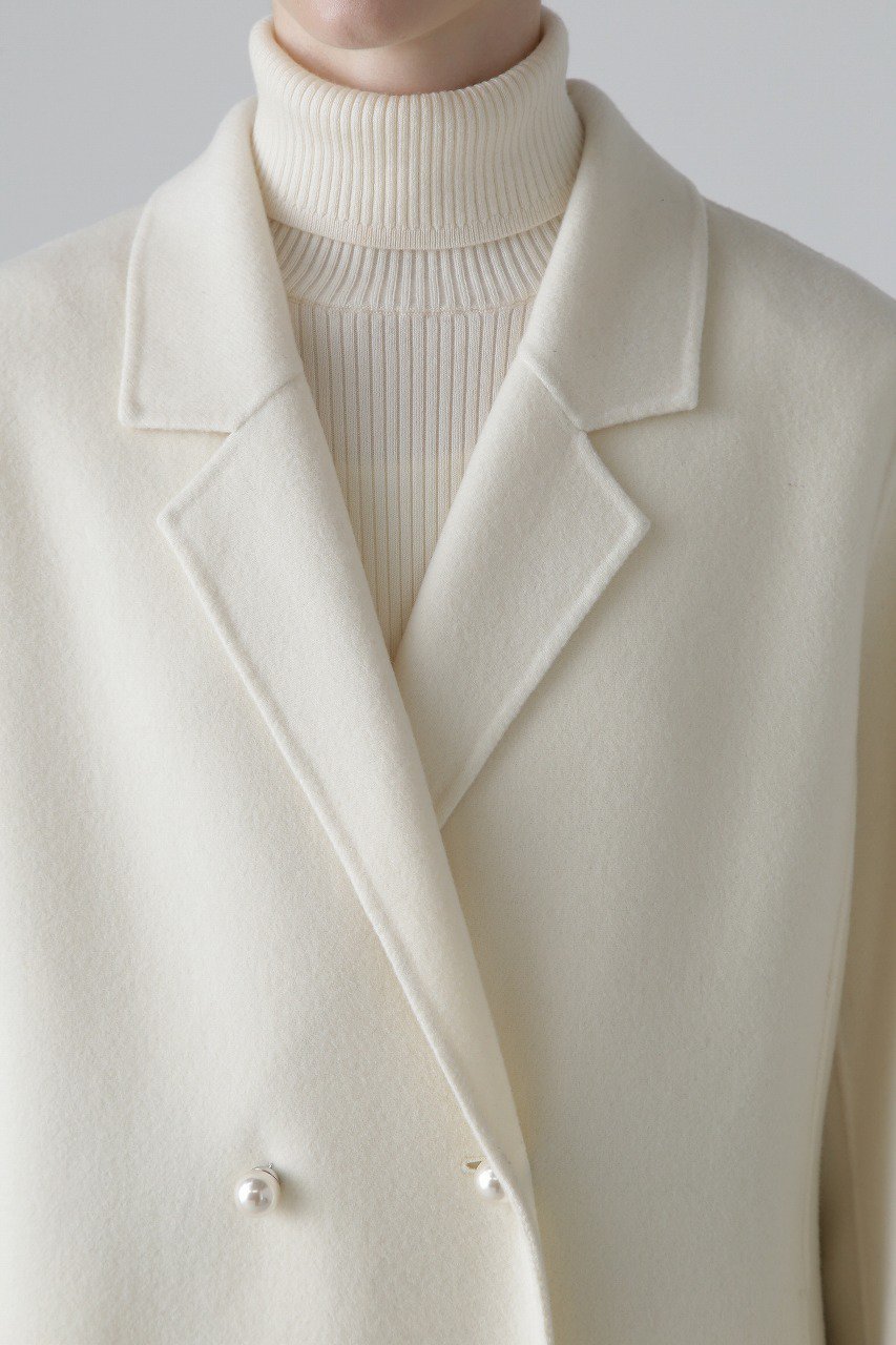 【アドーア/ADORE】のソリッドウールリバーロングコート 人気、トレンドファッション・服の通販 founy(ファニー) 　ファッション　Fashion　レディースファッション　Fashion for Women　アウター　Coat / Outerwear Collection　コート・ロングコート・ピーコート　Long Coats, Peacoats & More　コンシャス　Conscious, Bodycon　ダブル　Double, Double-Breasted　チェスターコート　Chester Coat, Long Coat　パール　Pearl, Pearl Accent　ロング　Long, Long-Length　other-5|ID: prp329100004748530 ipo3291000000034336539