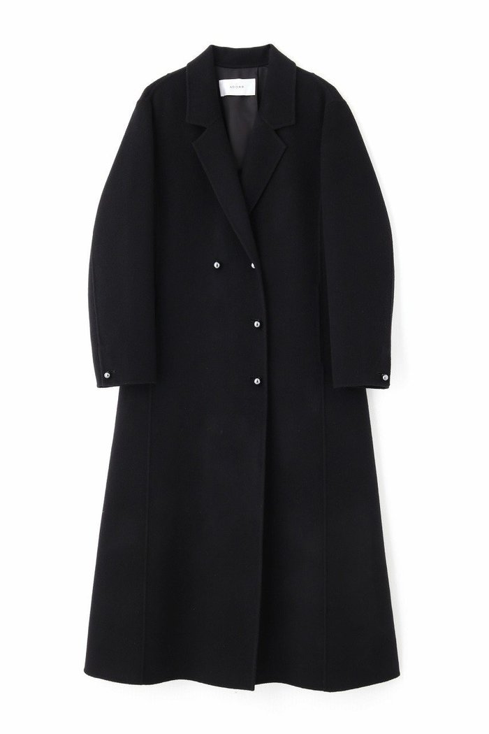 【アドーア/ADORE】のソリッドウールリバーロングコート インテリア・キッズ・メンズ・レディースファッション・服の通販 founy(ファニー) https://founy.com/ ファッション Fashion レディースファッション Fashion for Women アウター Coat / Outerwear Collection コート・ロングコート・ピーコート Long Coats, Peacoats & More コンシャス Conscious, Bodycon ダブル Double, Double-Breasted チェスターコート Chester Coat, Long Coat パール Pearl, Pearl Accent ロング Long, Long-Length |ID: prp329100004748530 ipo3291000000035949643