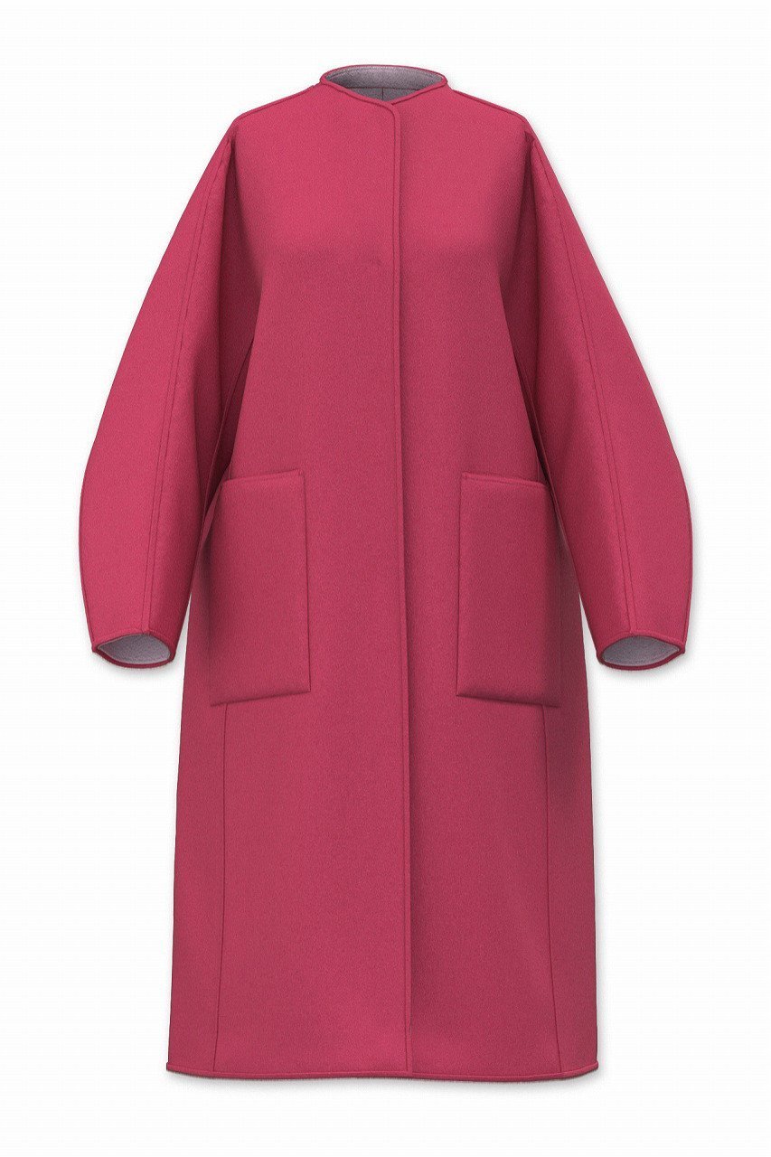 【アドーア/ADORE】のカシミヤ混 2TONE リバーロングコート インテリア・キッズ・メンズ・レディースファッション・服の通販 founy(ファニー) 　ファッション　Fashion　レディースファッション　Fashion for Women　アウター　Coat / Outerwear Collection　コート・ロングコート・ピーコート　Long Coats, Peacoats & More　なめらか　Smooth, Silky Texture　カッティング　Cutting Detail　ショルダー　Shoulder, Shoulder Strap　ドロップ　Drop Shoulder, Dropped Style　リバーシブル　Reversible, Two-Sided　ロング　Long, Long-Length　別注　Limited Edition, Custom Order　定番　Standard, Basic Item　ピンク|ID: prp329100004748534 ipo3291000000034336584