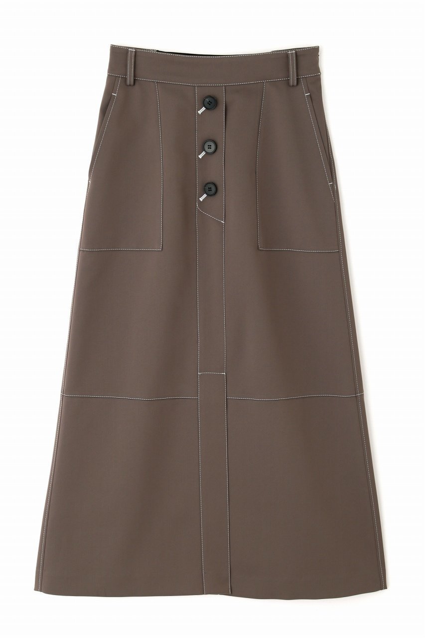 【アドーア/ADORE】のドライストレッチツイルスカート インテリア・キッズ・メンズ・レディースファッション・服の通販 founy(ファニー) 　ファッション　Fashion　レディースファッション　Fashion for Women　スカート　Skirts　ロングスカート　Long Skirts / Maxi & Midi Skirts　ツイル　Twist, Twisted Detail　ドレープ　Drape, Draping Fabric　ロング　Long, Long-Length　エレガント 上品　Elegant　カーキ|ID: prp329100004748542 ipo3291000000034336988