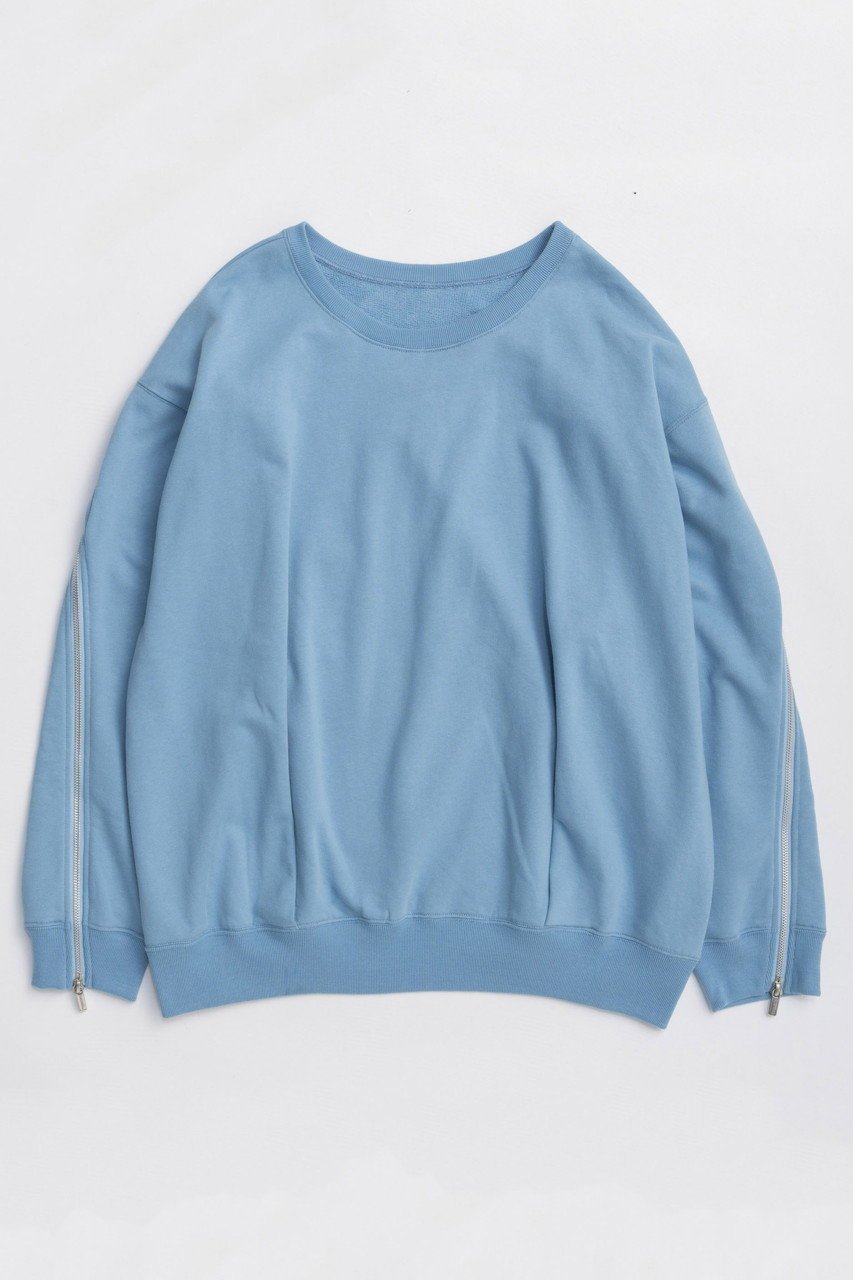 【メゾンスペシャル/MAISON SPECIAL】のZip Sweat Tops/ジップスウェットトップス インテリア・キッズ・メンズ・レディースファッション・服の通販 founy(ファニー) 　ファッション　Fashion　レディースファッション　Fashion for Women　トップス・カットソー　Cut & Sew Tops　シャツ・ブラウス・オフィスカジュアル　Elegant Blouses & Button-Ups　レディースパーカー・カジュアルフーディー　Casual Hoodies & Sweatshirts　ロングTシャツ・Tシャツ　Longline T-Shirts & Tees　スウェット・クルーネックトップス　Sweatshirts & Crewnecks / Relaxed Fit Sweat Tops　カットソー・ベーシックTシャツ　Cut-and-Sewn Tops / Stretch Tees & Basics　おすすめ　Recommended / Our Picks　シンプル　Simple, Minimal　スウェット / スエット　Sweatshirt, Sweatwear　新作・新入荷　New Arrivals / New In　BLU(ブルー)|ID: prp329100004748551 ipo3291000000034337108