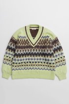 【メゾンスペシャル/MAISON SPECIAL】のMokemoke Argyle Knit Pullover/モケモケアーガイルニット 人気、トレンドファッション・服の通販 founy(ファニー) ファッション Fashion レディースファッション Fashion for Women トップス・カットソー Cut & Sew Tops ニット Knit Tops & Sweaters カジュアルプルオーバー・ニットトップス Pullovers & Knit Tops / Casual Pullovers スラックス Slacks, Dress Pants デニム Denim, Jeans Material マフラー Scarf, Muffler モダン Modern, Contemporary ルーズ Loose, Oversized 冬 Winter / This Winter 定番 Standard, Basic Item 新作・新入荷 New Arrivals / New In thumbnail GRN(グリーン)|ID: prp329100004748553 ipo3291000000034337128