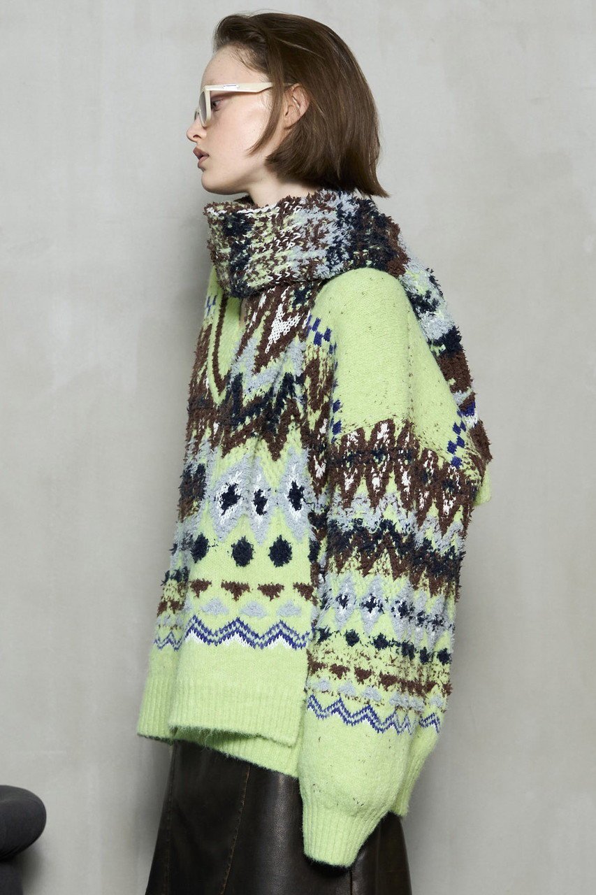 【メゾンスペシャル/MAISON SPECIAL】のMokemoke Argyle Knit Pullover/モケモケアーガイルニット 人気、トレンドファッション・服の通販 founy(ファニー) 　ファッション　Fashion　レディースファッション　Fashion for Women　トップス・カットソー　Cut & Sew Tops　ニット　Knit Tops & Sweaters　カジュアルプルオーバー・ニットトップス　Pullovers & Knit Tops / Casual Pullovers　スラックス　Slacks, Dress Pants　デニム　Denim, Jeans Material　マフラー　Scarf, Muffler　モダン　Modern, Contemporary　ルーズ　Loose, Oversized　冬　Winter / This Winter　定番　Standard, Basic Item　新作・新入荷　New Arrivals / New In　other-3|ID: prp329100004748553 ipo3291000000034337130