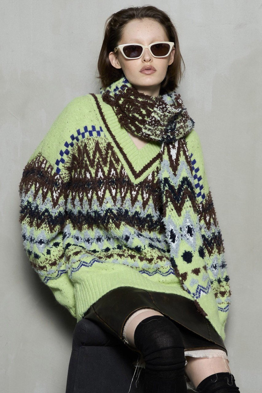 【メゾンスペシャル/MAISON SPECIAL】のMokemoke Argyle Knit Pullover/モケモケアーガイルニット 人気、トレンドファッション・服の通販 founy(ファニー) 　ファッション　Fashion　レディースファッション　Fashion for Women　トップス・カットソー　Cut & Sew Tops　ニット　Knit Tops & Sweaters　カジュアルプルオーバー・ニットトップス　Pullovers & Knit Tops / Casual Pullovers　スラックス　Slacks, Dress Pants　デニム　Denim, Jeans Material　マフラー　Scarf, Muffler　モダン　Modern, Contemporary　ルーズ　Loose, Oversized　冬　Winter / This Winter　定番　Standard, Basic Item　新作・新入荷　New Arrivals / New In　other-5|ID: prp329100004748553 ipo3291000000034337132